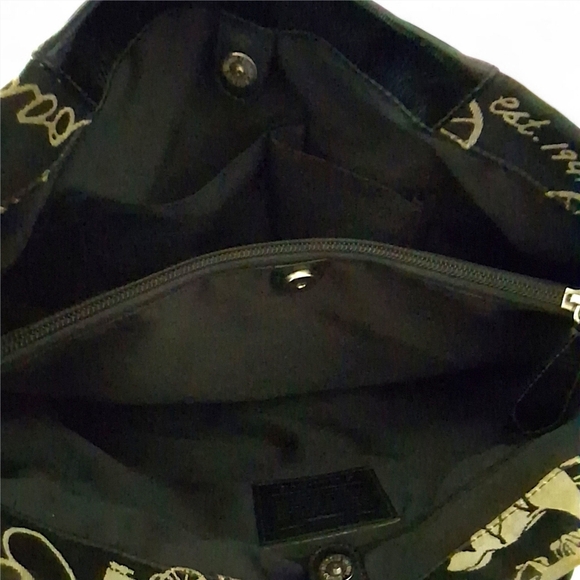 Coach Peyton Graphic Horse & Carriage Black Satchel Bag - Picture 9 of 13